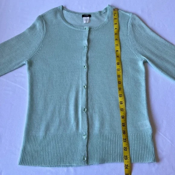 J. Crew Super Fine Alpaca/ Merino Wool Lightweight Blend Cardigan - Picture 6 of 9